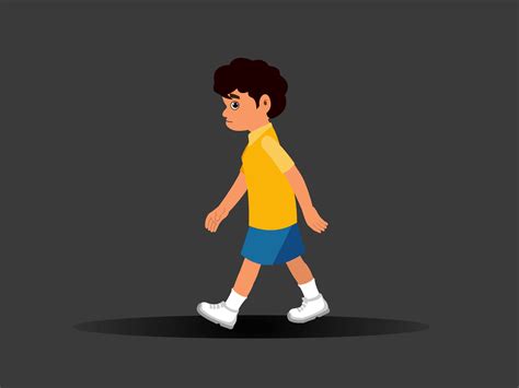 walking cartoon gif|walking boy gif transparent background.